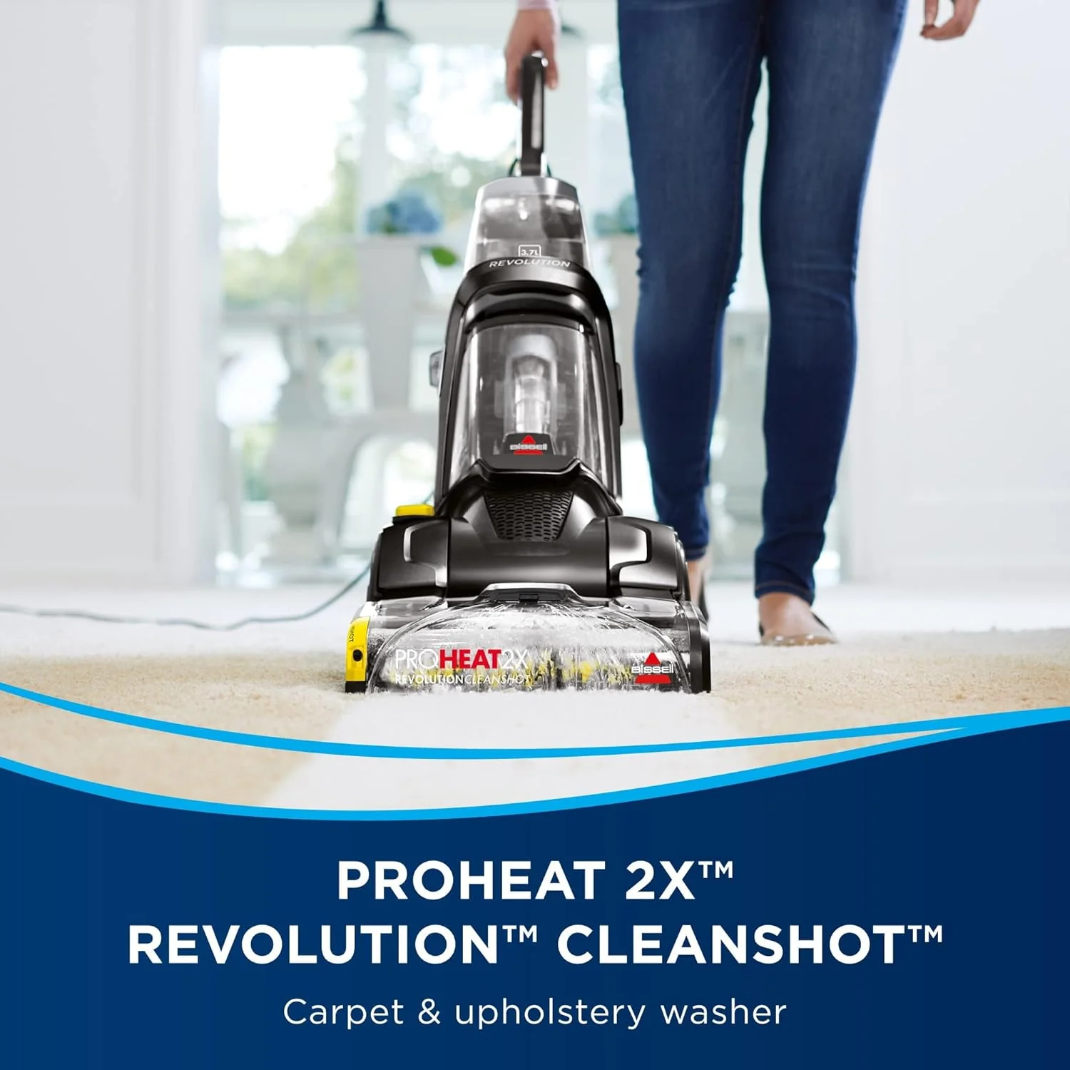 Bissell ProHeat 2X Revolution Vacuum Cleaner, 800 Watt, Black - 2066E - Image 3