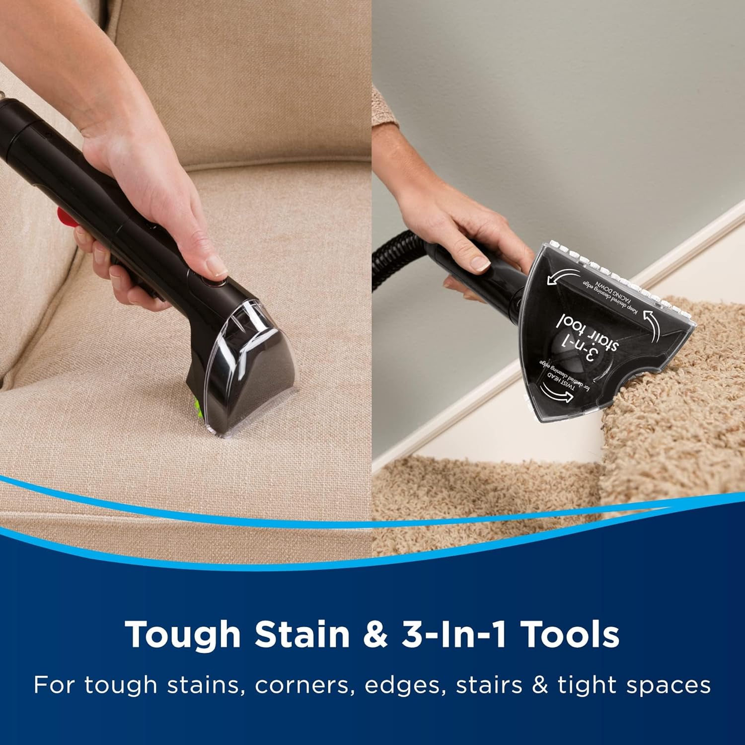 Bissell ProHeat 2X Revolution Vacuum Cleaner, 800 Watt, Black - 2066E - Image 6