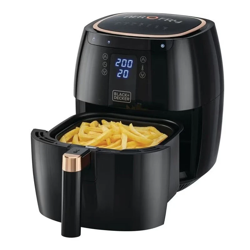 Black + Decker Aerofry Digital Air fryer, 5.5 Liters, 1500 Watt, Black - AF5539-B5 - Image 4