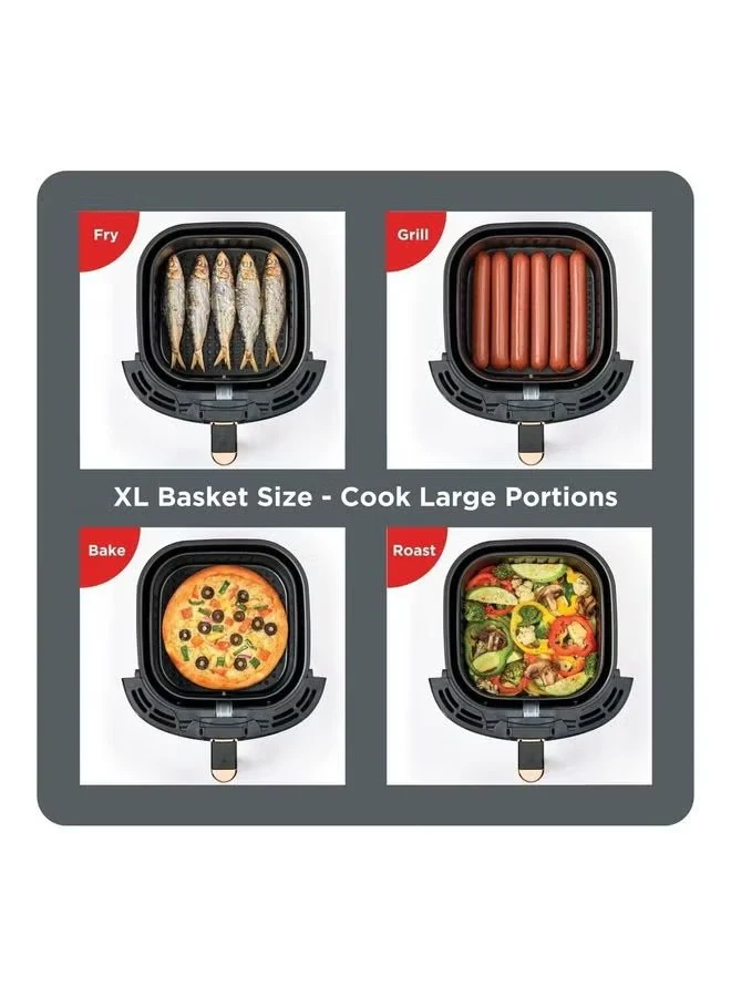 Black + Decker Aerofry Digital Air fryer, 5.5 Liters, 1500 Watt, Black - AF5539-B5 - Image 6