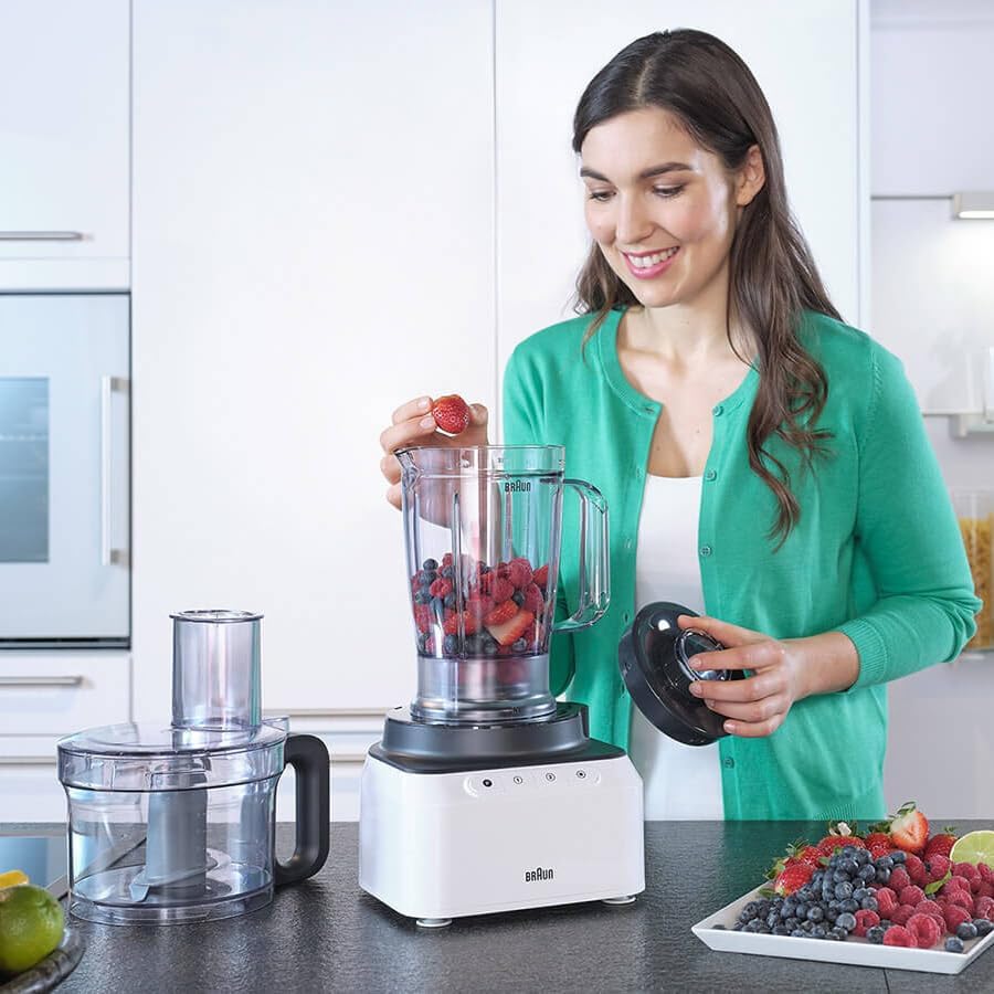 Braun FP3131WH food processor 800 W 2.1 L Grey, White - Image 6