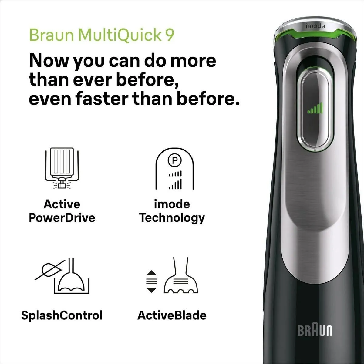 Braun MultiQuick 9 Multifunction Hand Blender, 1.25 Liter, 1200 Watt, Black - MQ 9147X - Image 10