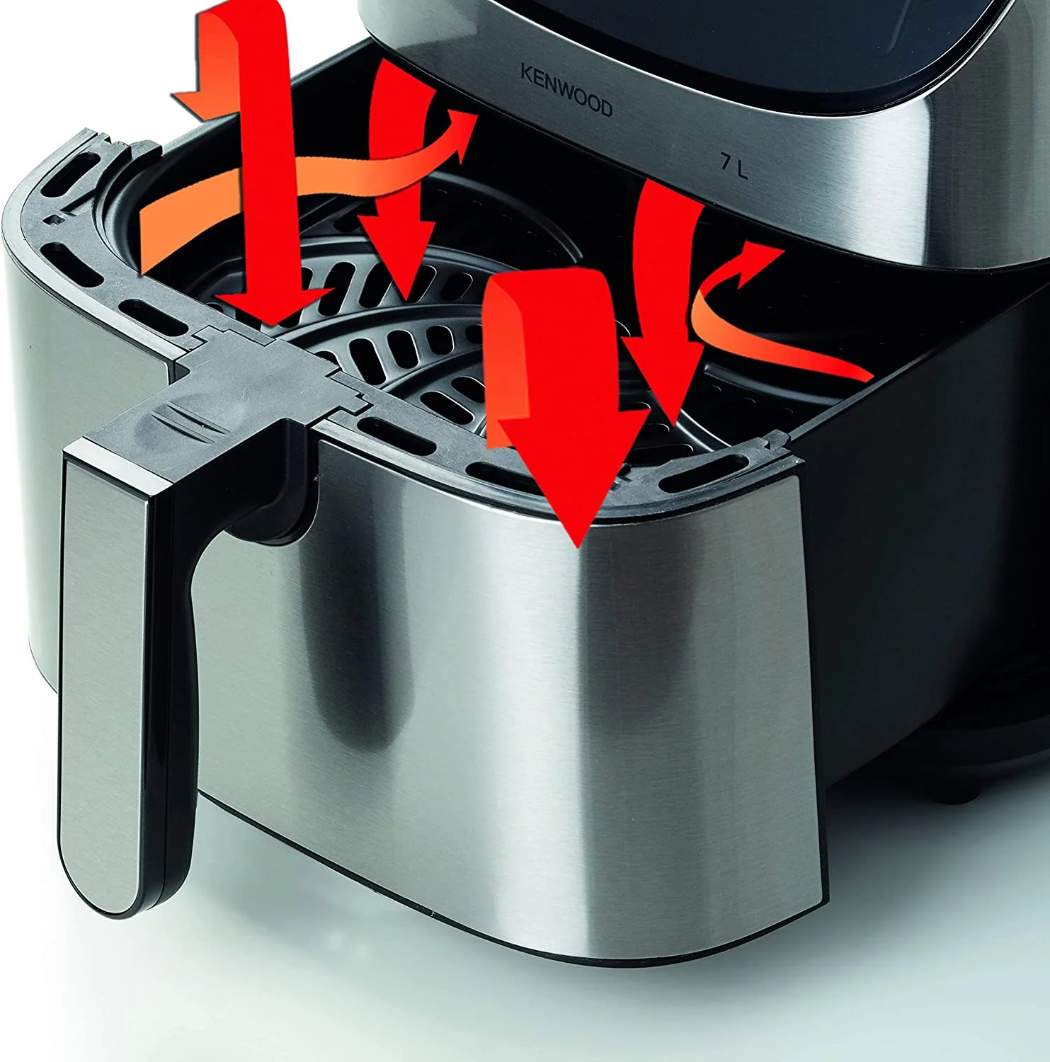 Kenwood Air Fryer, 1800 Watt, 7 Liters, Silver - HFM80.000SS - Image 4