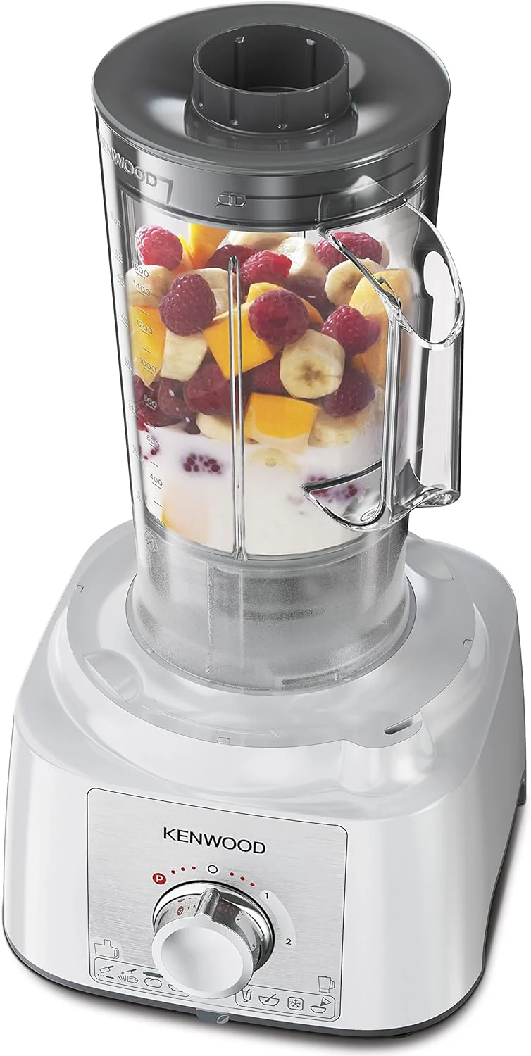 Kenwood Food Processor, 2.1 Liter, 1000 Watt, White - FDP65.400WH - Image 3