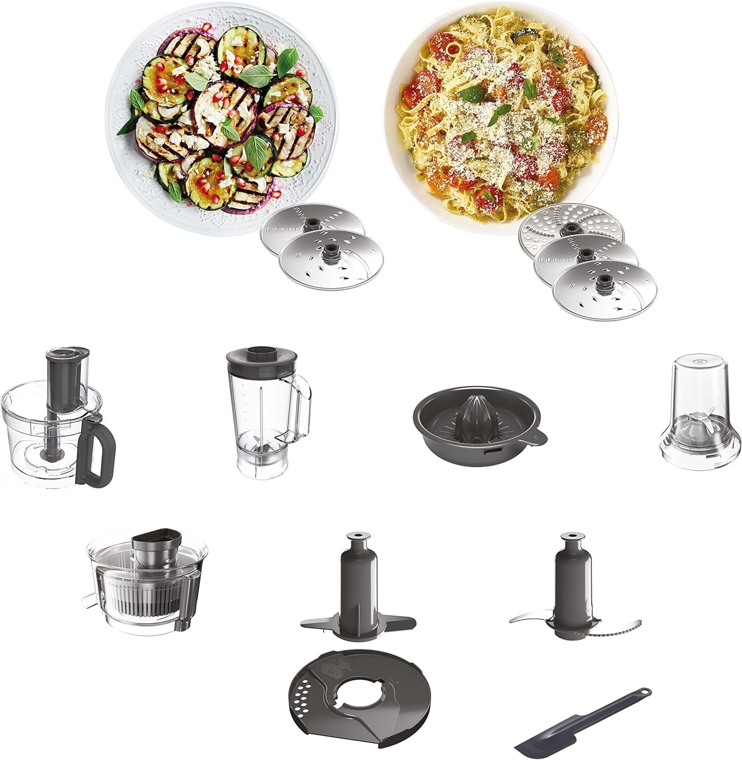 Kenwood multipro express food processor, 1000 watt, multicolor - fdp65.750wh - Image 5