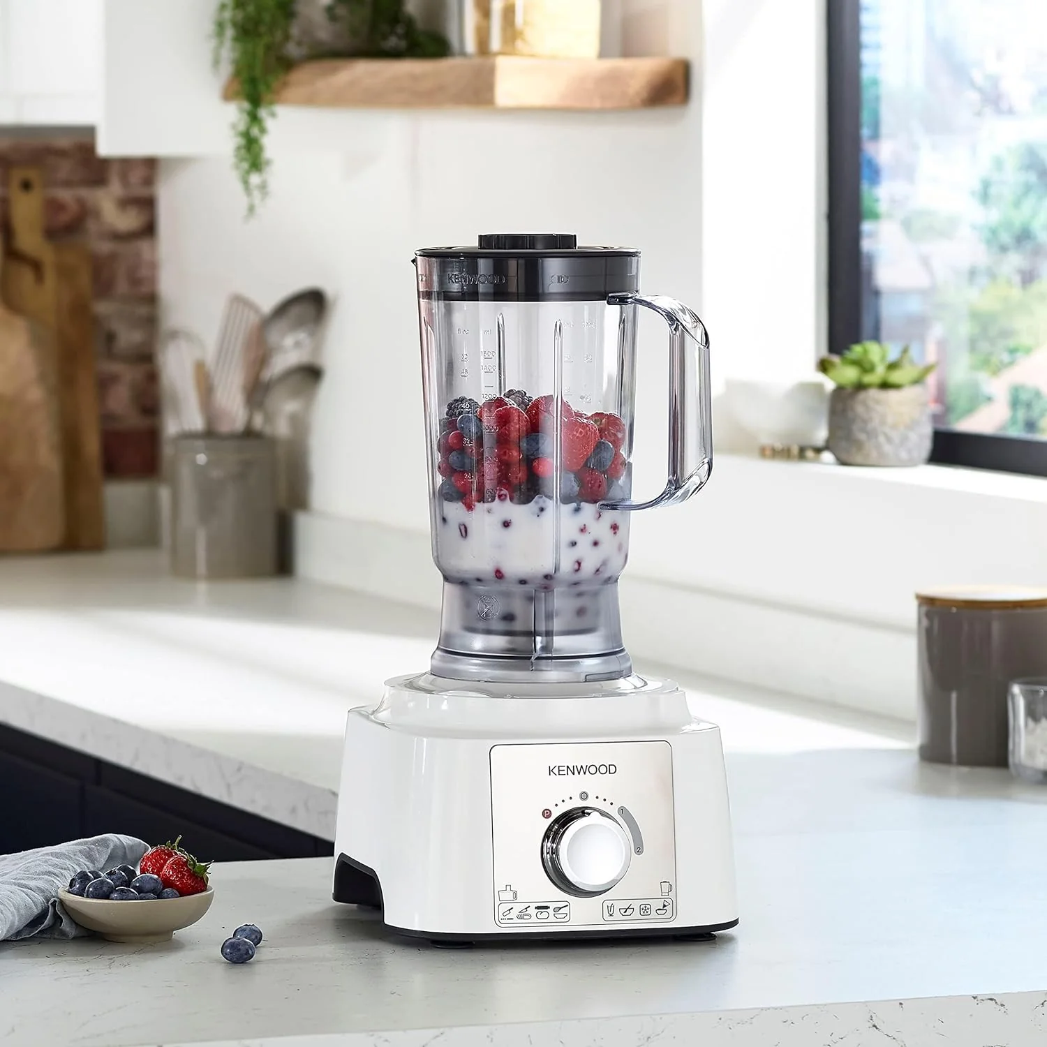 Kenwood multipro express food processor, 1000 watt, multicolor - fdp65.750wh - Image 6
