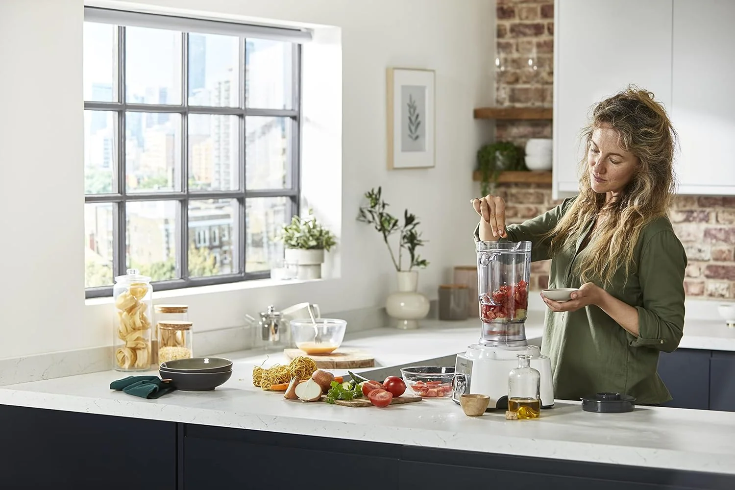 Kenwood multipro express food processor, 1000 watt, multicolor - fdp65.750wh - Image 9