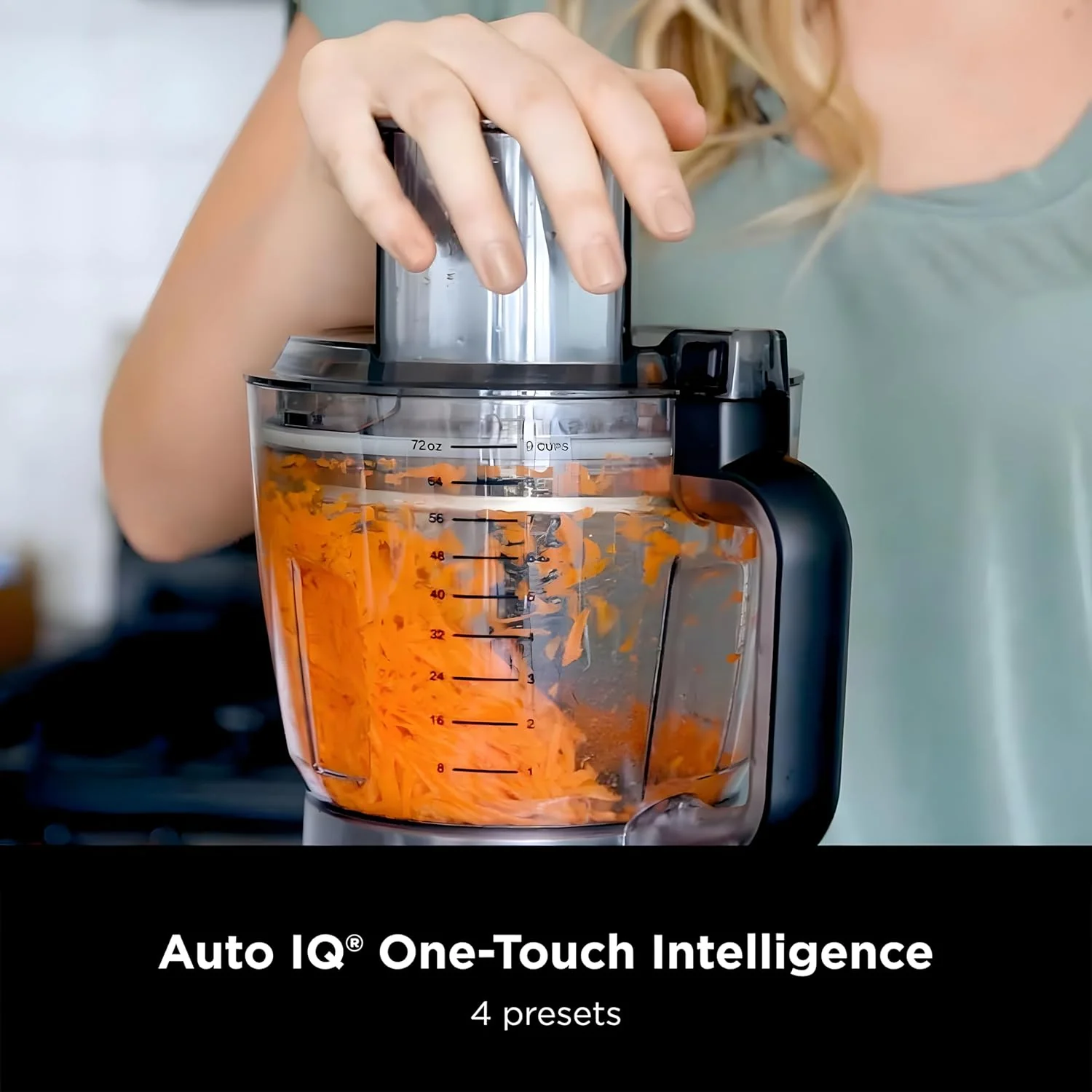 Ninja Food Processor, Professional Plus, 1000 Peak Watts, 4 Functions for Chopping, Slicing, Purees & Dough with 9-Cup Processor Bowl, 3 Blades, Food Chute & Pusher, Silver, BN601 - Image 6