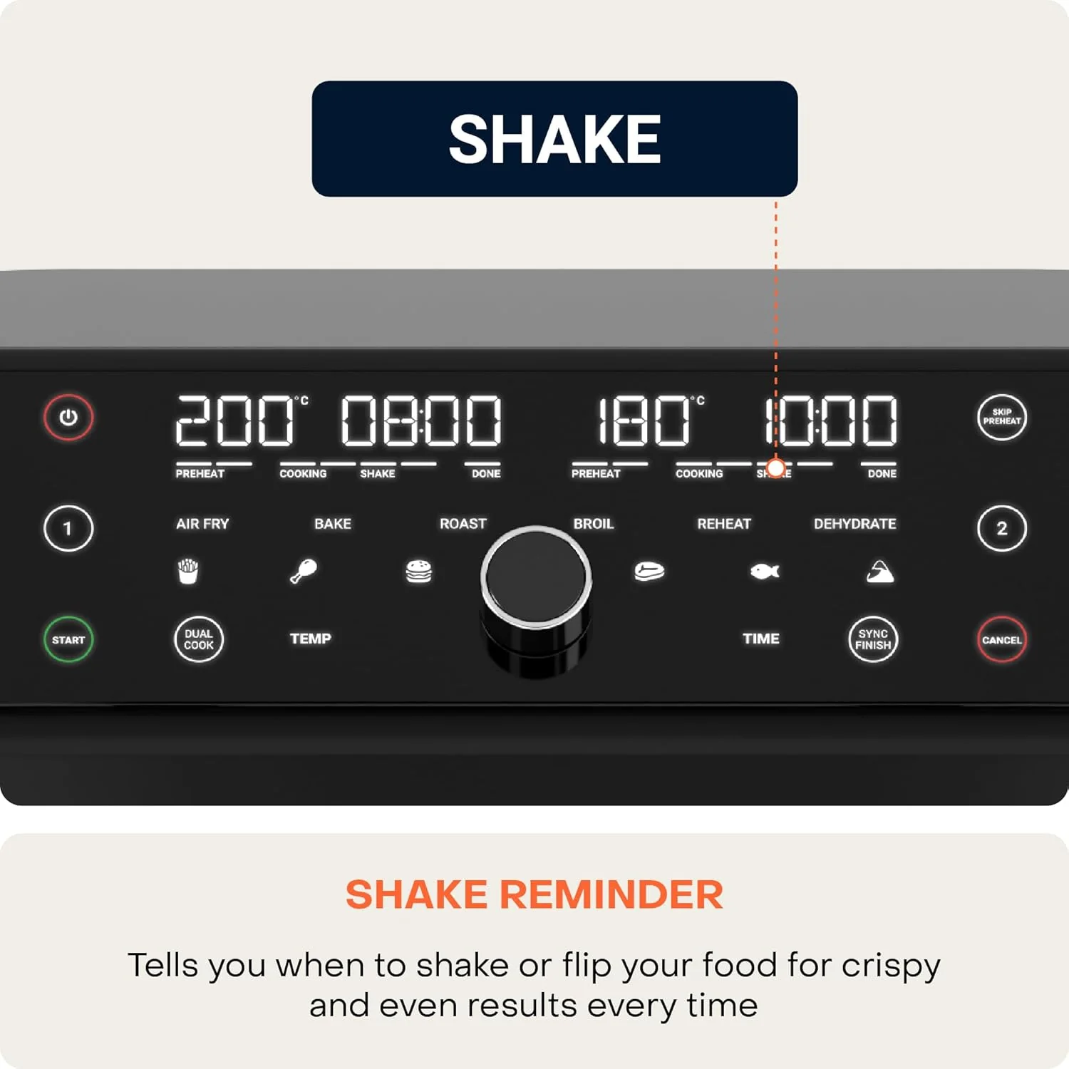 Nutricook Duo 2 Air Fryer, 8.5 Liters, 2400 Watt, Black- AFD185 - Image 7