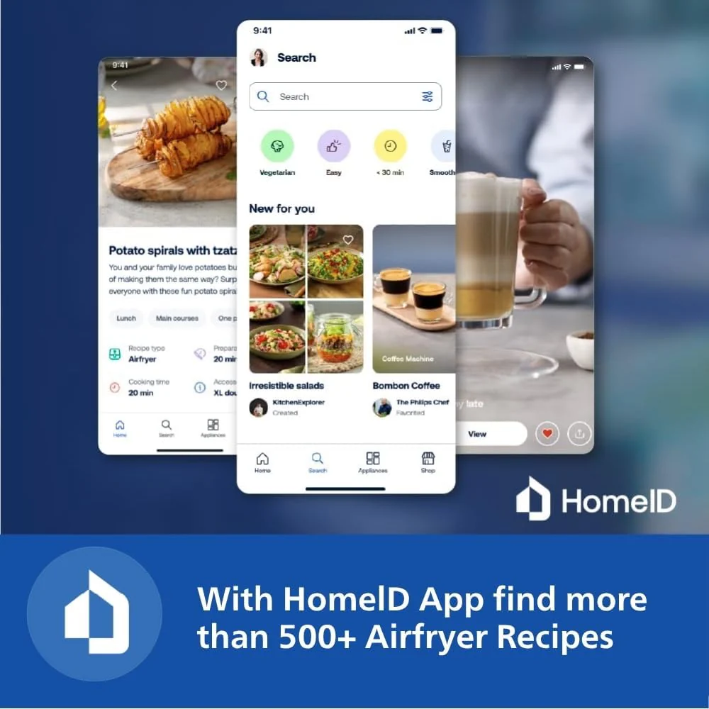 Philips Airfryer 2000 Series Digital Air Fryer, 6.2 Liters, 1700 Watt, Black and Silver - NA230 - Image 7