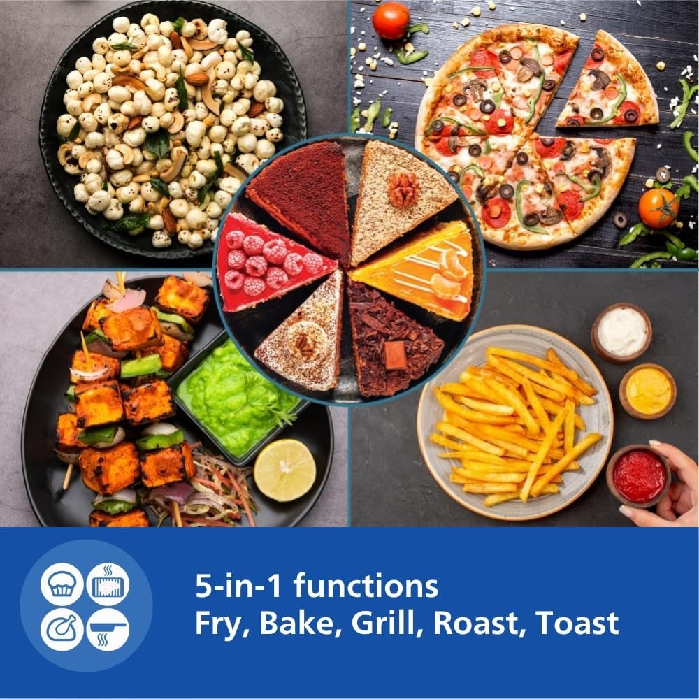 Philips Airfryer 2000 Series Digital Air Fryer, 6.2 Liters, 1700 Watt, Black and Silver - NA230 - Image 8