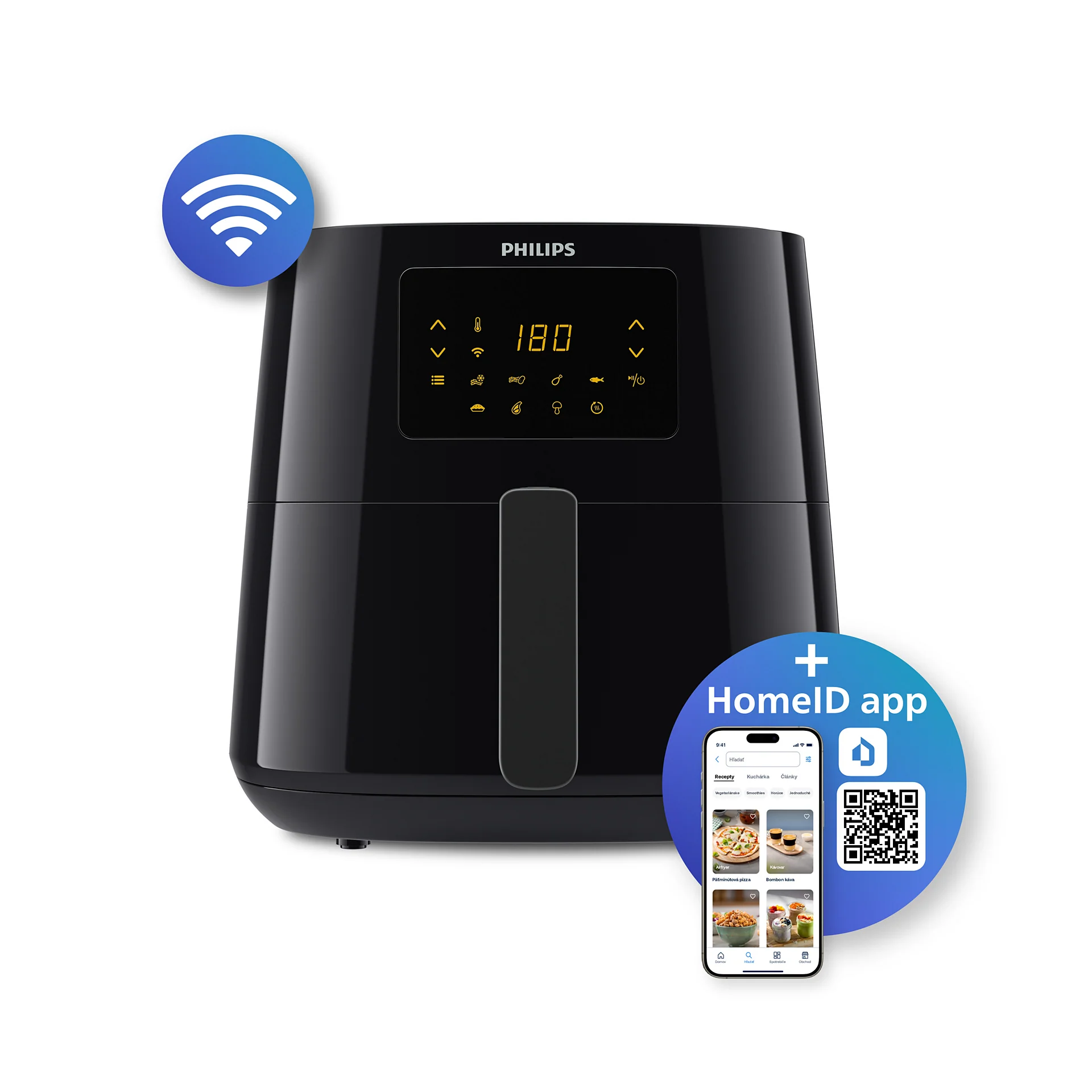 Philips Essential Air Fryer with Wi-Fi Connection, 6.2 Liters, 2000 Watt, Black - HD9280-91 - Image 10